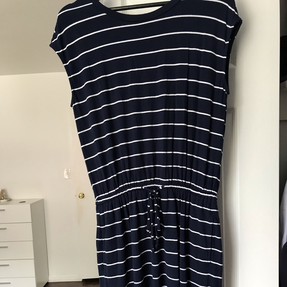Banana Republic striped stretchy dress.